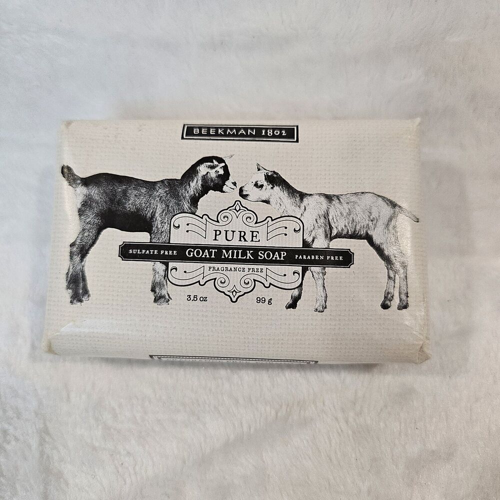 Beekman 1802 Pure Goat Milk Soap 3.5oz Sensitive Skin Travel Fragrance Free